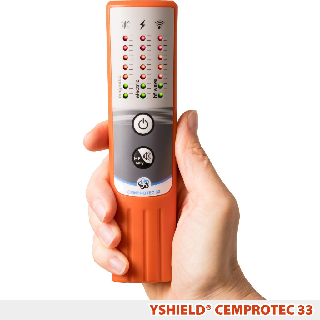 CEMPROTECT 33, detektor til WiFi, mobil, bluetooth, 5G samt lav-frekvente felter